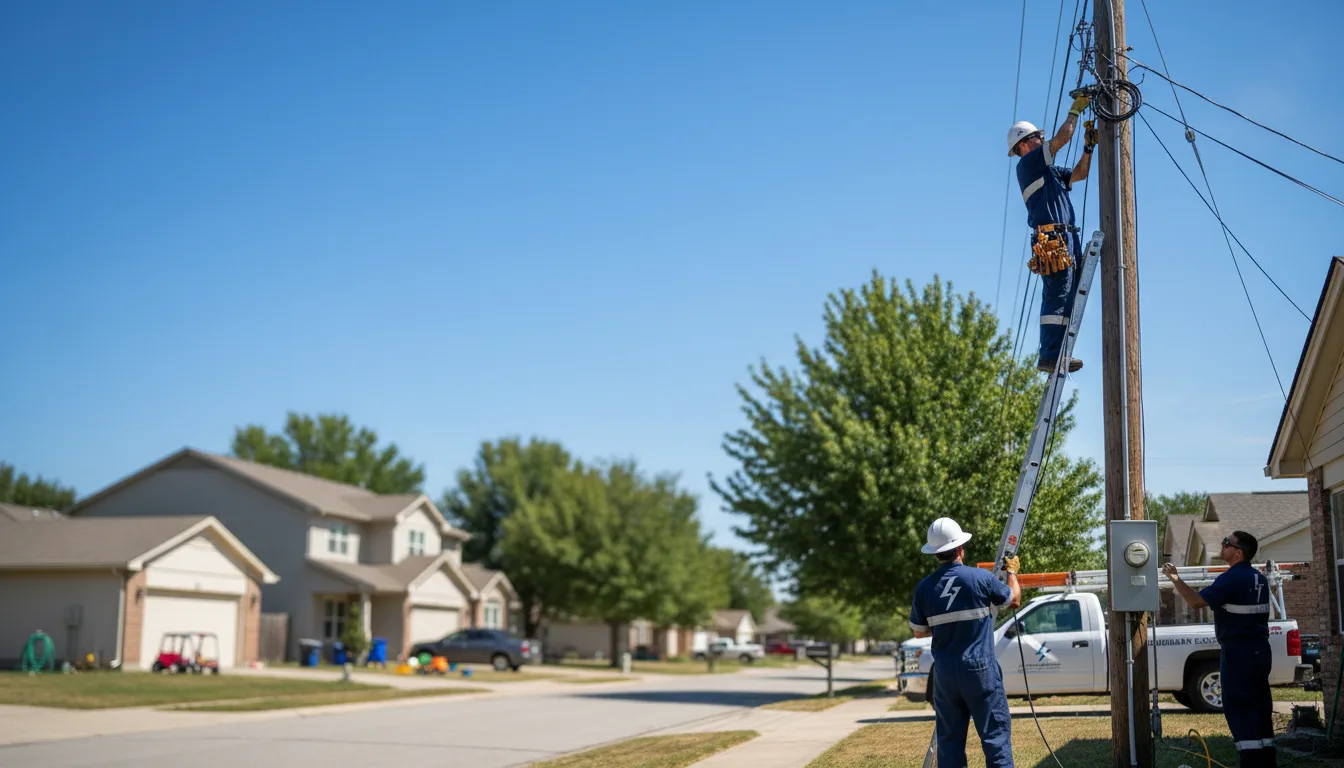 Residential electrician providing installation services in Woodstock, VA